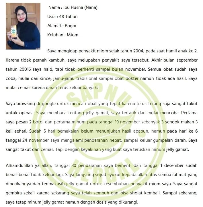 Testimoni Obat Miom Di Rahim Herbal QnC Jelly Gamat Testimoni Obat Miom Di Rahim Herbal QnC Jelly Gamat