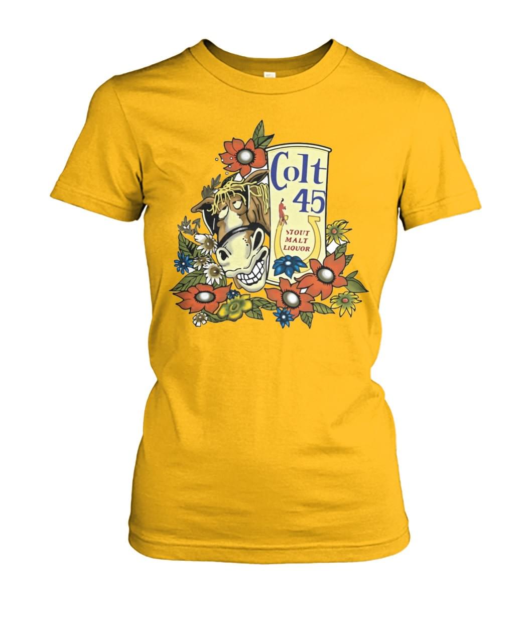 Colt 45 gold donkey tee shirt clearance