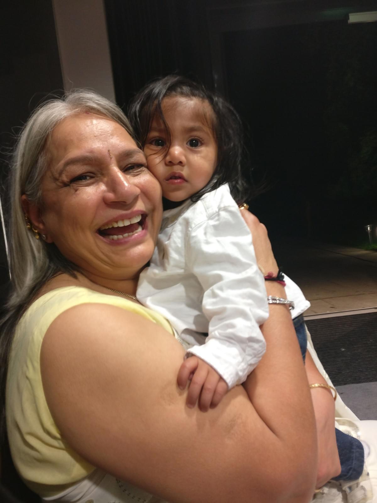 Our mum and her grandson Our mum and her grandson