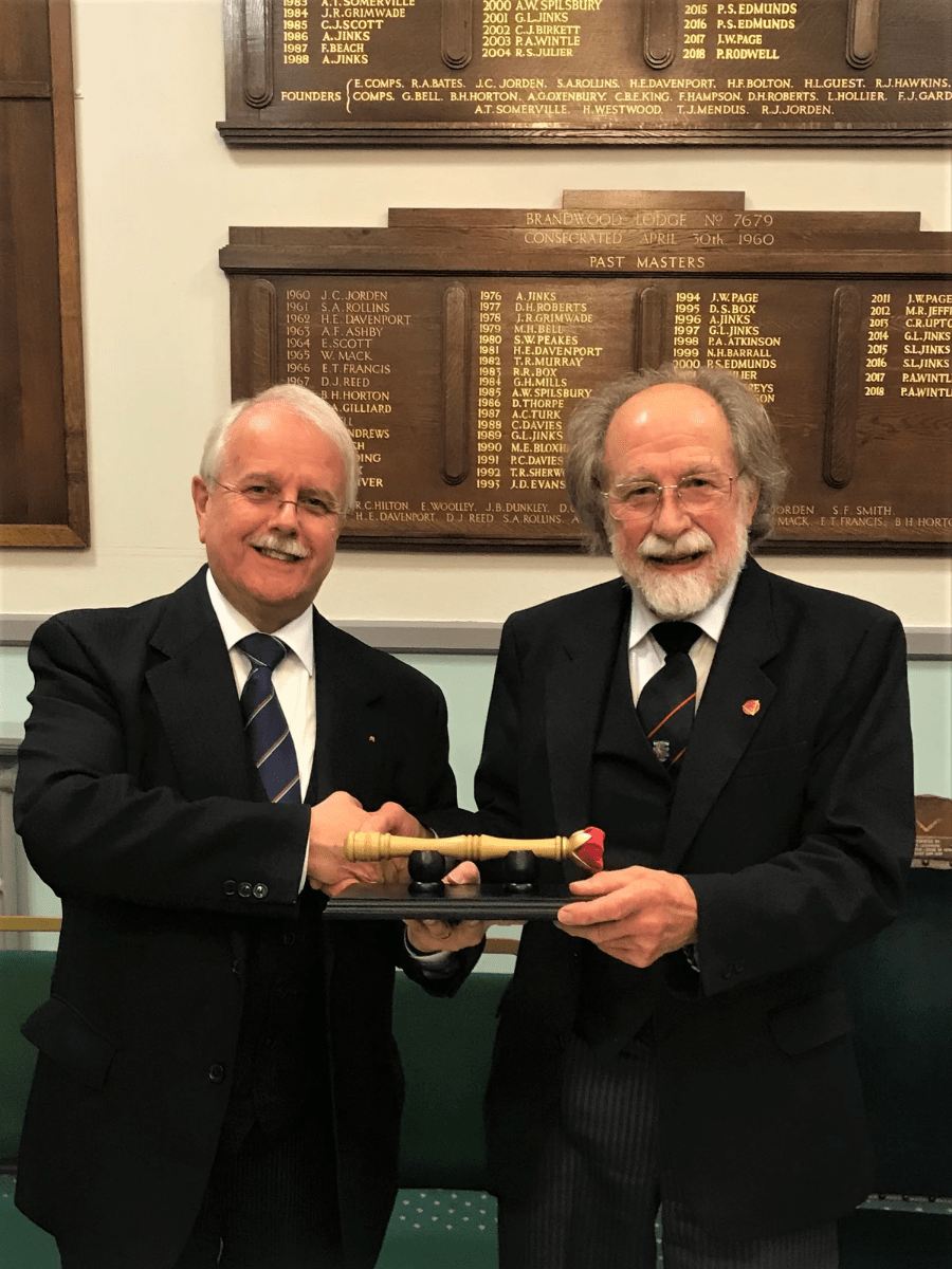 The Most Excellent Grand Superintendent, E. Comp. John M Phenix, handed the Scepter to the MWS, E. Comp. Peter Rodwell at their Installation Convocation on Monday 14th October. Brandwood Chapter next meet on Monday 9th December and any Chapter that wishes to lay claim to the Sceptre must attend as Visitors with a minimum of 3 Companions from that Chapter. Note: Worcestershire Installed 1st Principals are Excluded!!! Should more than 1 Chapter attend with the requisite number or more, the Sceptre will be presented to the Chapter that has the newest member of the Chapter in attendance. Therefore Companions here is an ideal opportunity to encourage your newly Exalted Companions to get a taste of our Order in another Chapter.. The Most Excellent Grand Superintendent, E. Comp. John M Phenix, handed the Scepter to the MWS, E. Comp. Peter Rodwell at their Installation Convocation on Monday 14th October. Brandwood Chapter next meet on Monday 9th December and any Chapter that wishes to lay claim to the Sceptre must attend as Visitors with a minimum of 3 Companions from that Chapter. Note: Worcestershire Installed 1st Principals are Excluded!!! Should more than 1 Chapter attend with the requisite number or more, the Sceptre will be presented to the Chapter that has the newest member of the Chapter in attendance. Therefore Companions here is an ideal opportunity to encourage your newly Exalted Companions to get a taste of our Order in another Chapter..