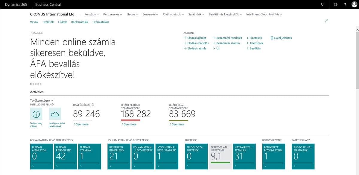 Microsoft Dynamics 365 Business Central magyar nyelven, jogszabályi megfelelőséggel Microsoft Dynamics 365 Business Central magyar nyelven, jogszabályi megfelelőséggel