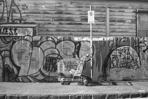 Grafitti, trolly, street sign taken on a Kodak No. 2 Folding Autographic Brownie Grafitti, trolly, street sign taken on a Kodak No. 2 Folding Autographic Brownie