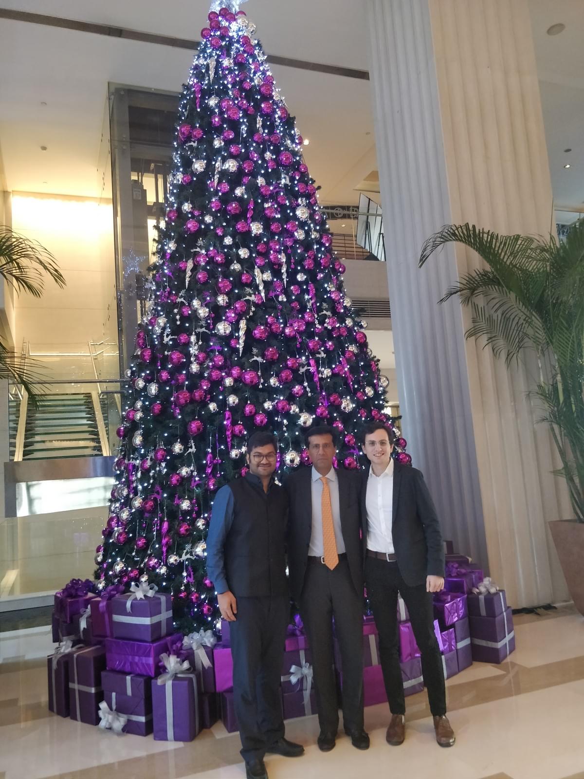 Ashish Dhawan with Kushal Prakash and Gian Marco Brizzolara Ashish Dhawan with Kushal Prakash and Gian Marco Brizzolara