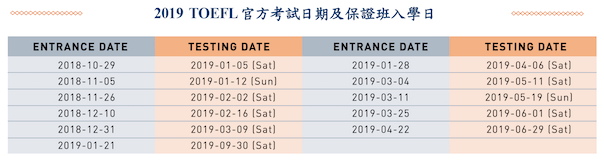 宿霧2019 SMEAG 托福考試時間和保證班入學日 @海培國際留遊學 宿霧2019 SMEAG 托福考試時間和保證班入學日 @海培國際留遊學