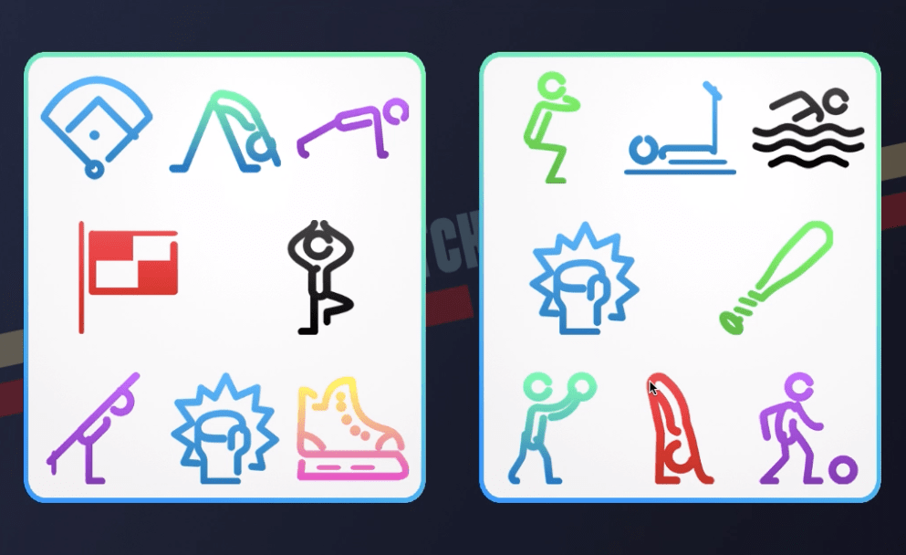 Match Fit fun PE gym home active game Match Fit fun PE gym home active game