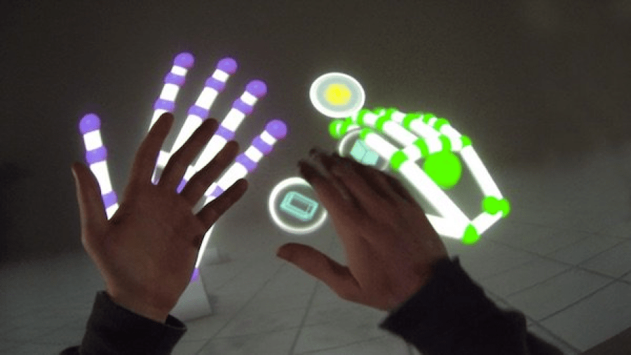 A picture showing using gesture in virtual world A picture showing using gesture in virtual world