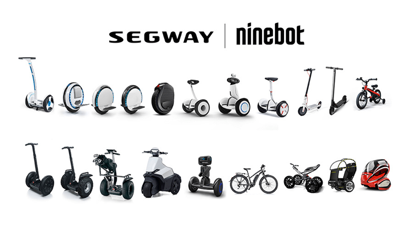 A picture of Segway-Ninebot’s product offerings A picture of Segway-Ninebot’s product offerings