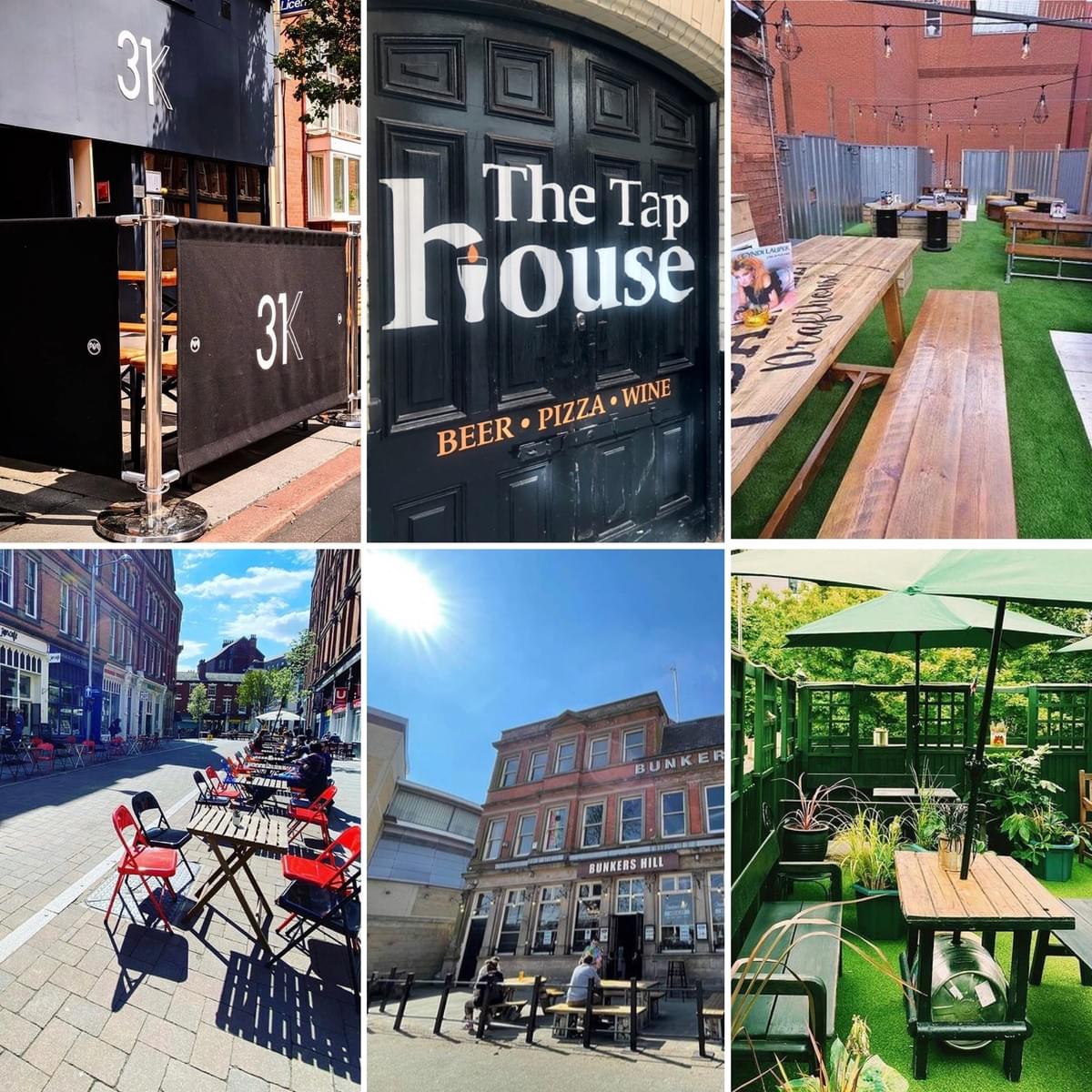 Pubs and Bars with outdoor seating in Nottingham | 31K | The Tap House | Six Barrels Victoria | Jam Cafe | Bunkers Hil| | King Billy | Nottingham Pubs and Bars with outdoor seating in Nottingham | 31K | The Tap House | Six Barrels Victoria | Jam Cafe | Bunkers Hil| | King Billy | Nottingham