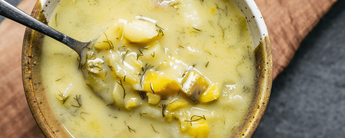 Stomach soothing soups - potato and dill Stomach soothing soups - potato and dill