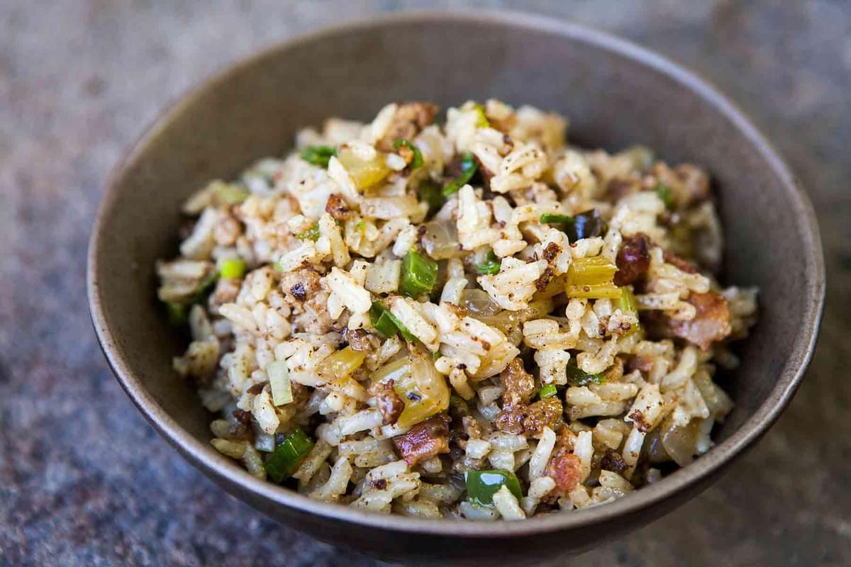 cajun dirty rice - image credit simplyrecipes.com cajun dirty rice - image credit simplyrecipes.com
