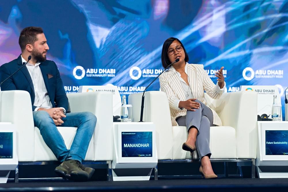 Sonika Manandhar at World Future Energy Summit Panel Discussion Sonika Manandhar at World Future Energy Summit Panel Discussion