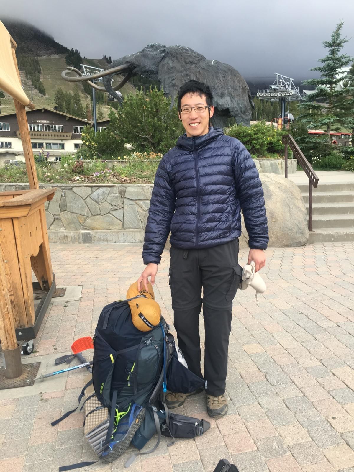 About to embark on the JMT from Mammoth. About to embark on the JMT from Mammoth.
