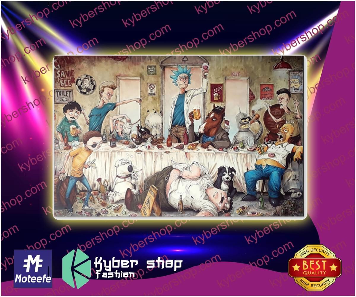 Authentic Rick And Morty Beavis Butthead South Park Poster