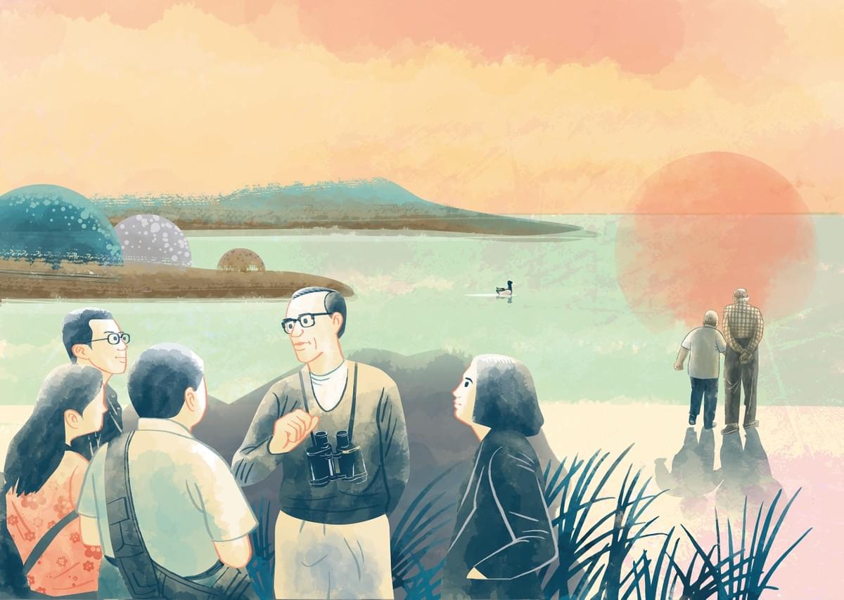 歐保羅帶學生做戶外研究。(圖|使徒出版社授權提供) 歐保羅帶學生做戶外研究。(圖|使徒出版社授權提供)