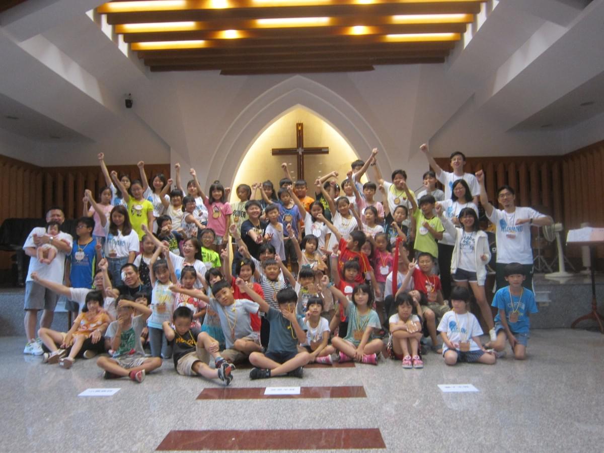 教會兒童夏令營。 教會兒童夏令營。