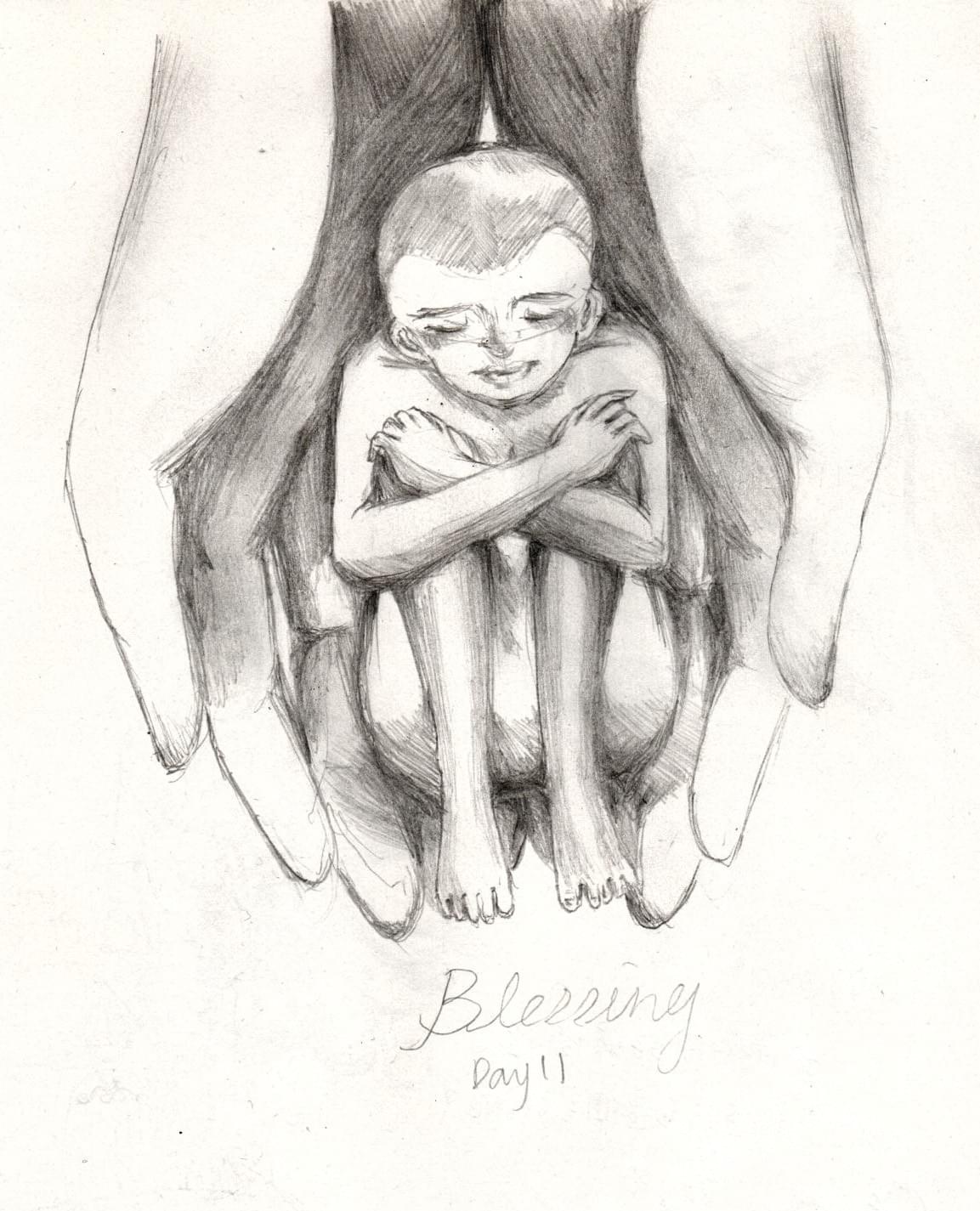 Blessing,繪於2016年成功嶺新訓。(圖|作者) Blessing,繪於2016年成功嶺新訓。(圖|作者)