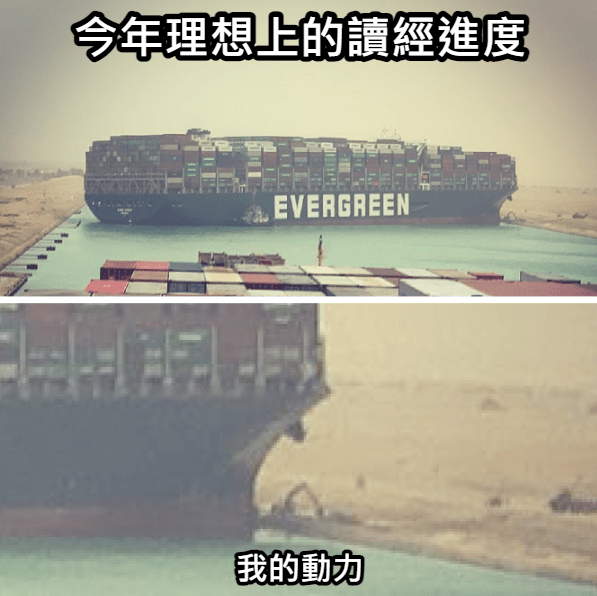 圖一:讀經進度與動力。(圖|原圖檔作者取自Instagram用戶Julianne Cona貼文) 圖一:讀經進度與動力。(圖|原圖檔作者取自Instagram用戶Julianne Cona貼文)