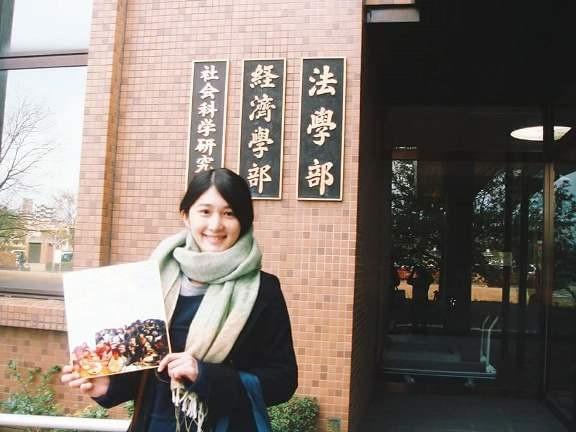 作者在廣島大學。(照片來源/作者提供) 作者在廣島大學。(照片來源/作者提供)