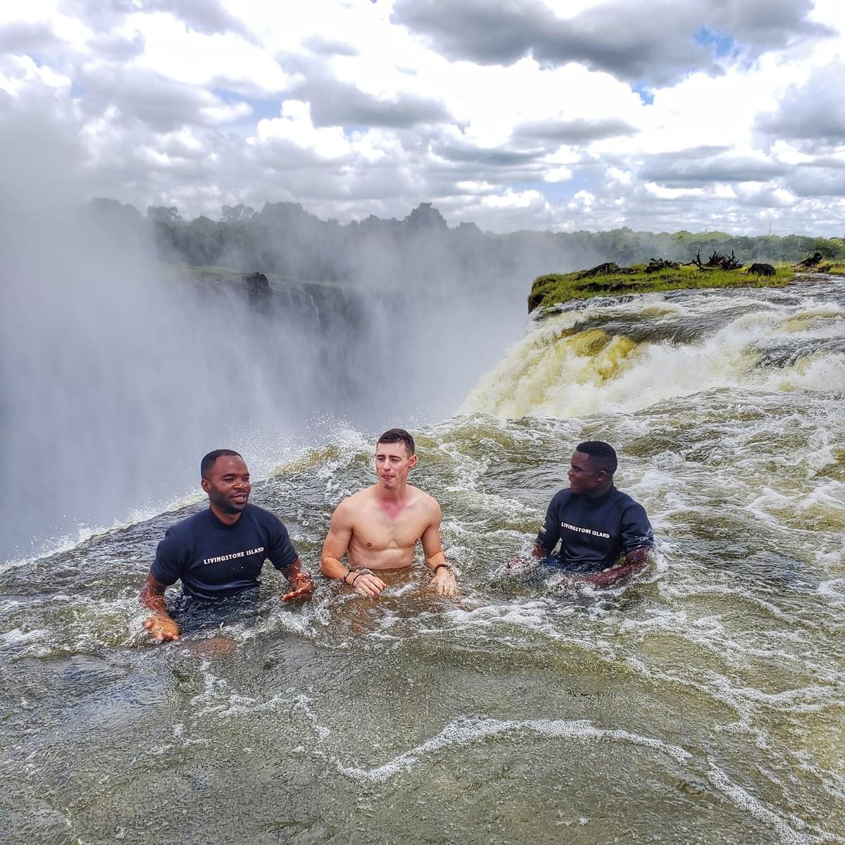 one of the best Livingstone Activities, swimming in the Devil's pool Victoria Falls one of the best Livingstone Activities, swimming in the Devil's pool Victoria Falls