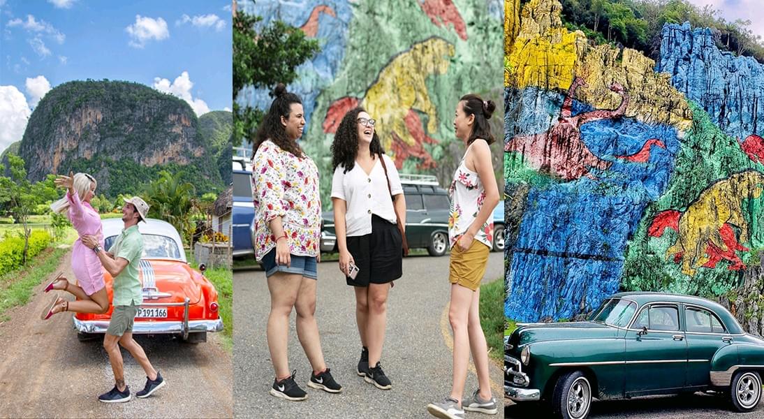 The murals at Viñales Valley's mogotes (little mountain) are just incredible. The murals at Viñales Valley's mogotes (little mountain) are just incredible.