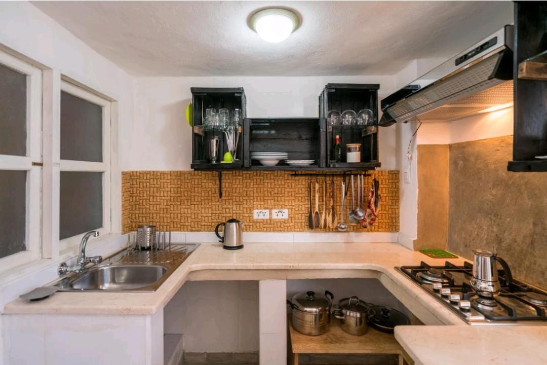 A fully equipped modern kitchen. A fully equipped modern kitchen.