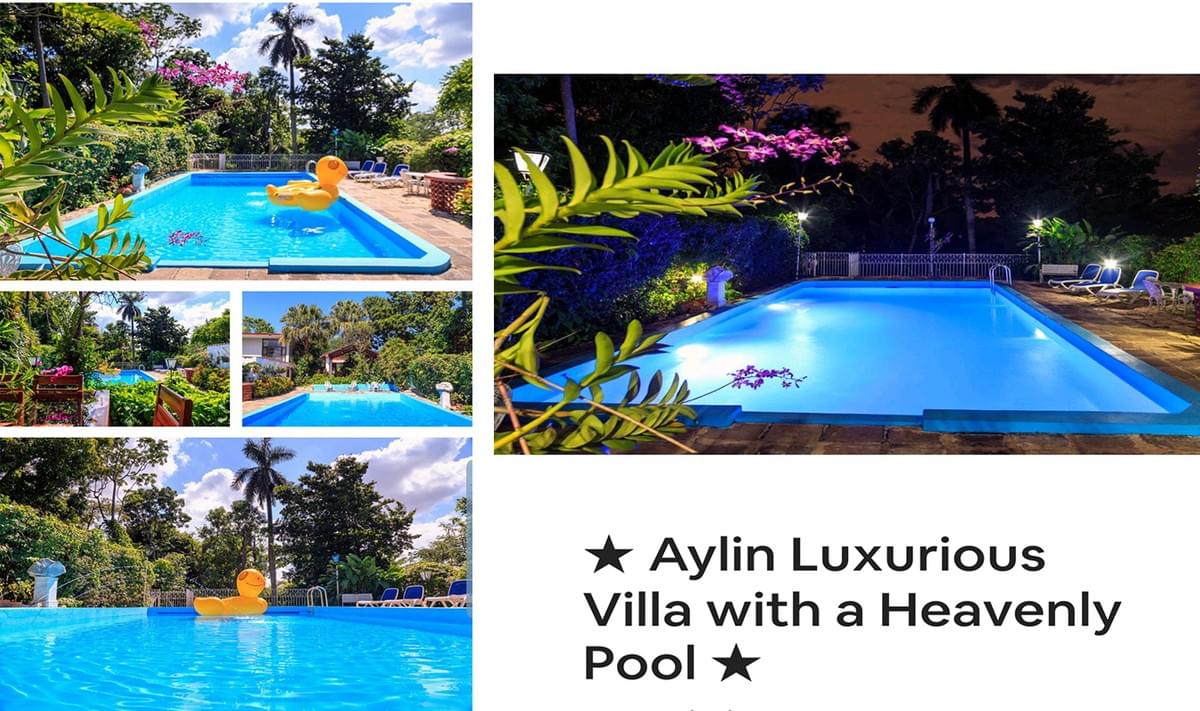 Aylin Luxurious Villa, in Siboney, about 20 minutes from historic Old Havana Aylin Luxurious Villa, in Siboney, about 20 minutes from historic Old Havana