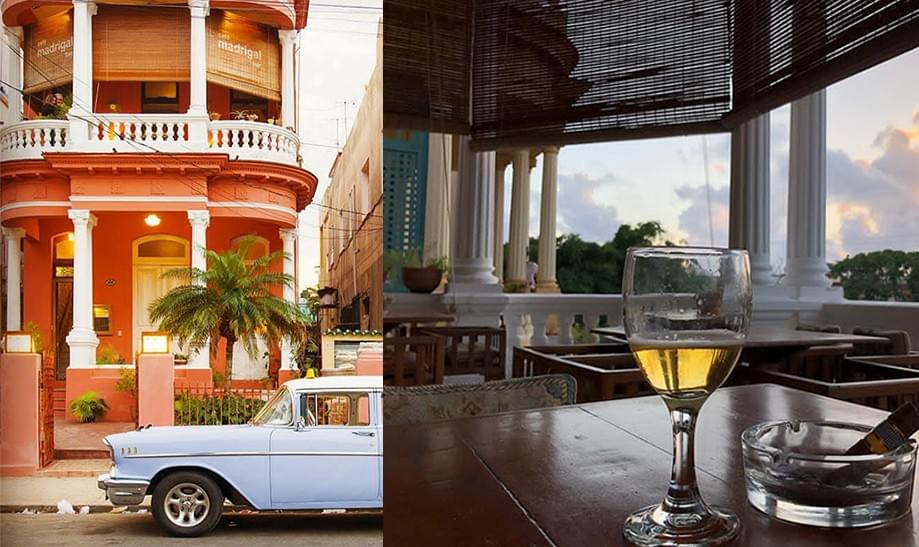 At Café Madrigal are the best tapas in El Vedado and it is ideal to smoke a cigar and enjoy a glass of white wine. At Café Madrigal are the best tapas in El Vedado and it is ideal to smoke a cigar and enjoy a glass of white wine.