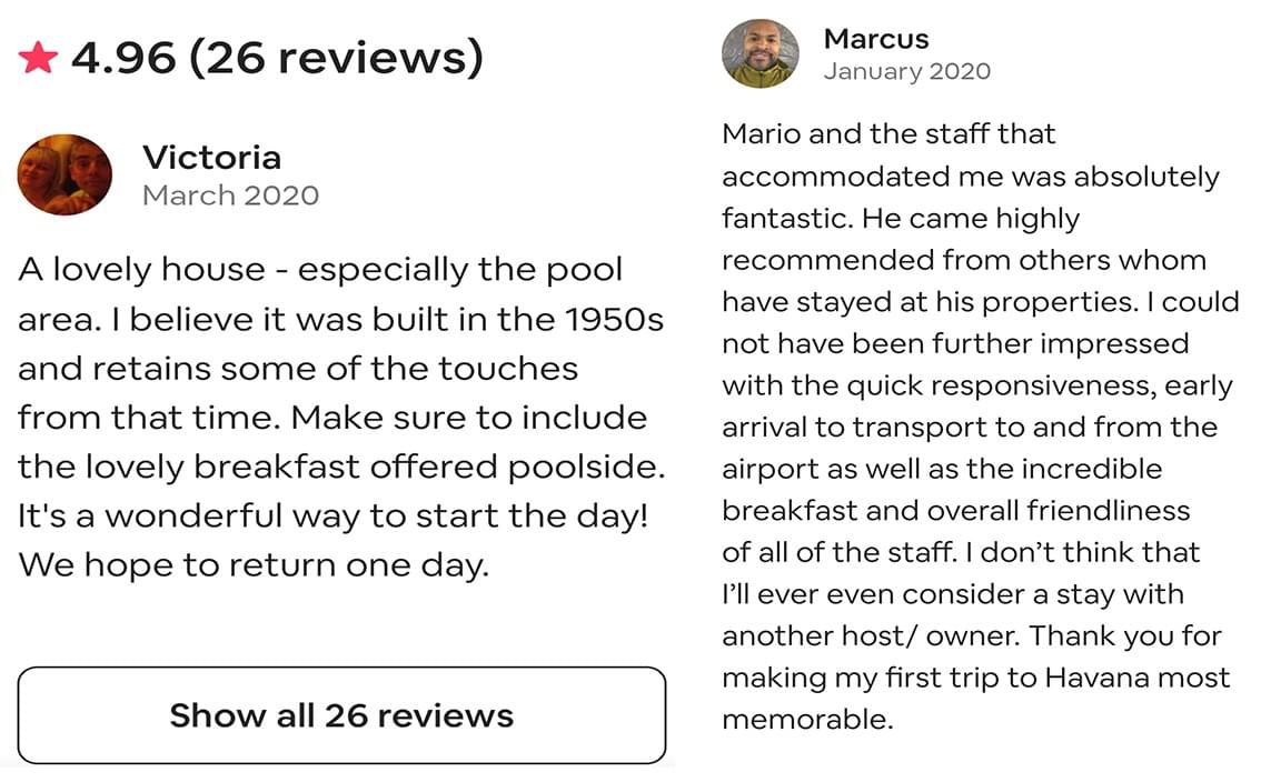 Aylin Luxurious Villa at Airbnb has one of the best reviews in the Siboney exclusive area in Havana. Aylin Luxurious Villa at Airbnb has one of the best reviews in the Siboney exclusive area in Havana.