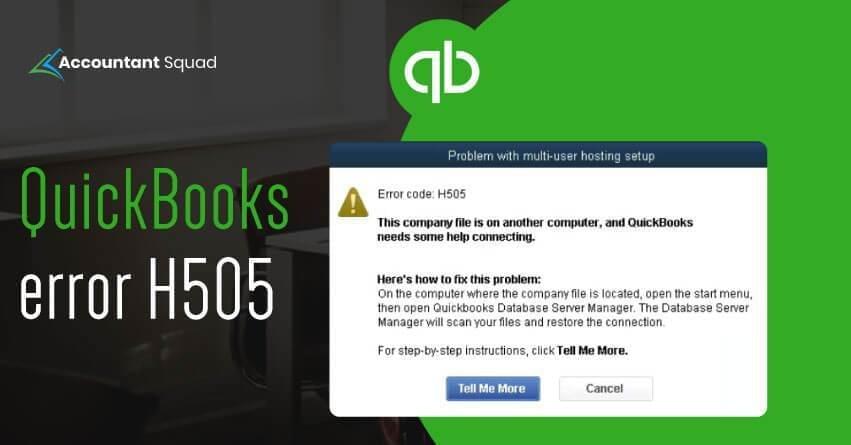 QuickBooks Error H505 QuickBooks Error H505