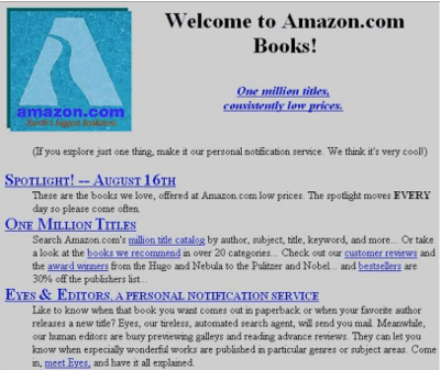 The state of the aws machine learning universe London - Amazon.com offering personalised content in 1995 The state of the aws machine learning universe London - Amazon.com offering personalised content in 1995