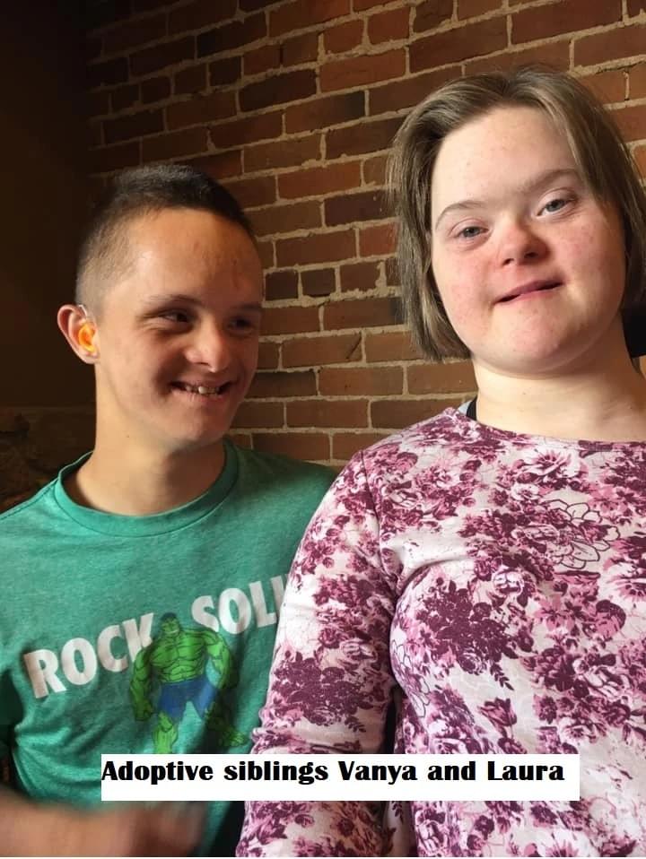 Adoptive siblings Vanya and Laura - two spared from death. Adoptive siblings Vanya and Laura - two spared from death.