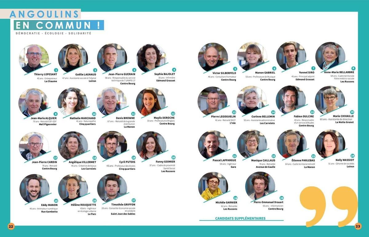 La belle equipe d'Angoulins en Commun ! La belle equipe d'Angoulins en Commun !
