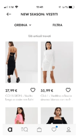 Zalando keeps the two features separate Zalando keeps the two features separate