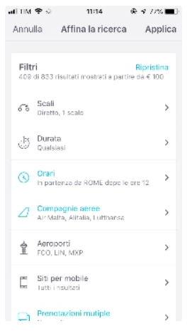 Skyscanner uses a new screen view Skyscanner uses a new screen view