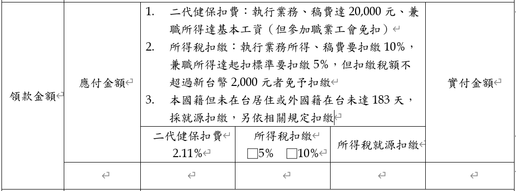 創嶼會計師事務所_勞務報酬單範例4 創嶼會計師事務所_勞務報酬單範例4