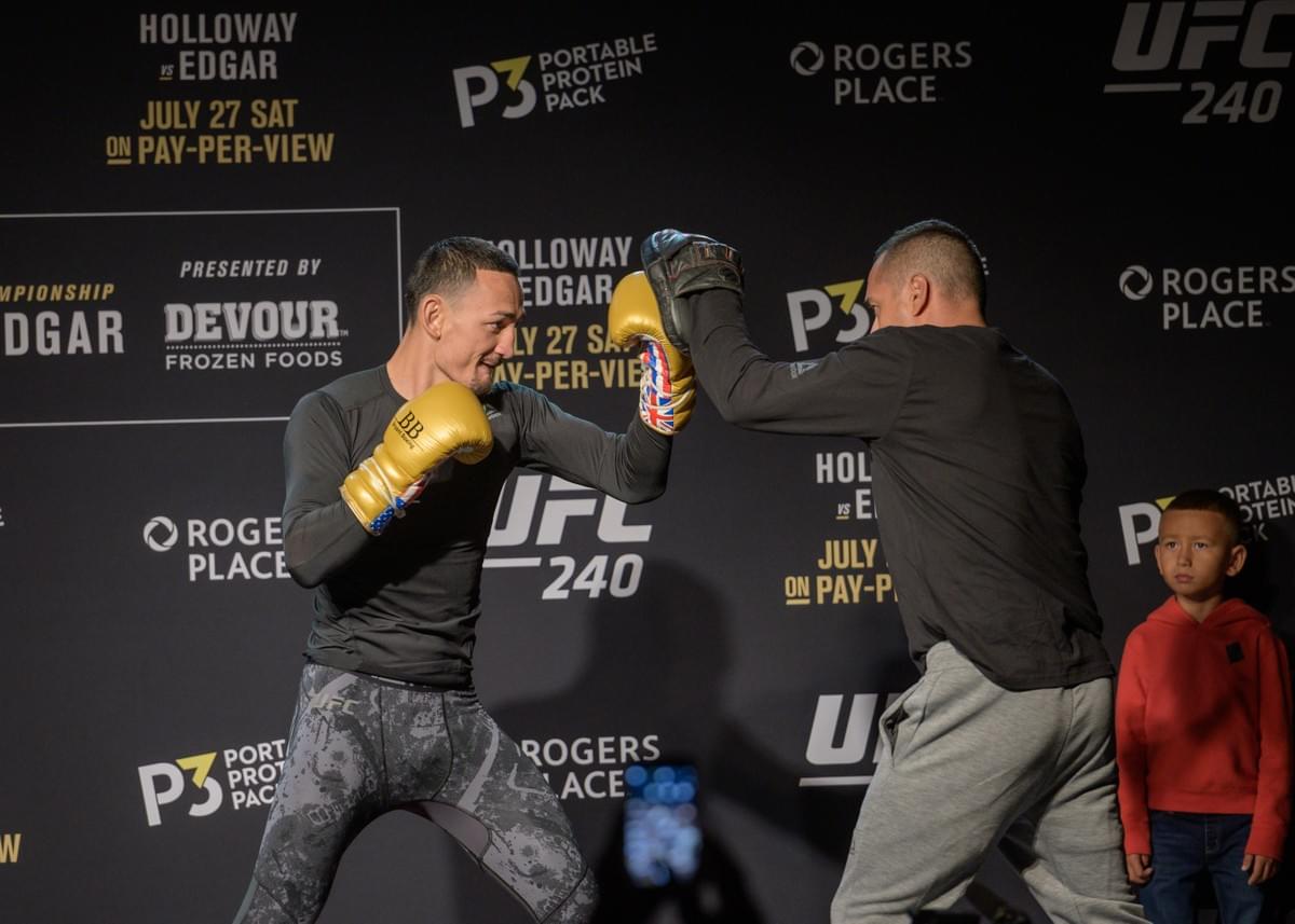 UFC 240 open workout Max Holloway press photo 2019 UFC 240 open workout Max Holloway press photo 2019