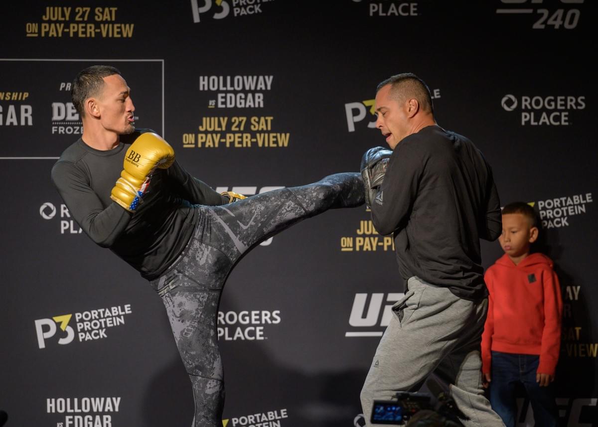 UFC 240 open workout Max Holloway press photo 2019 UFC 240 open workout Max Holloway press photo 2019