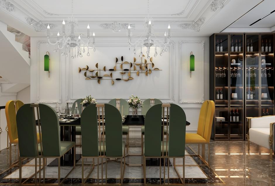 四室二厅 轻奢风格 装修方案 软装设计 轻奢家具 别墅装修