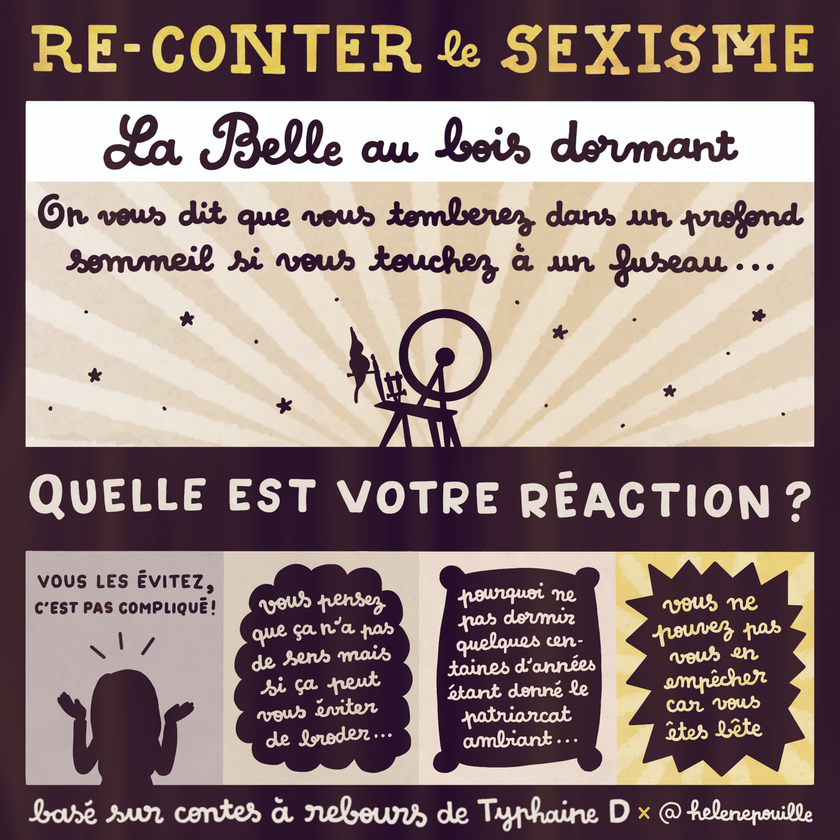 facilitation graphique, facilitation visuelle, sketchnotes, infographie, hélène pouille, typhaine d, contes à rebours, contes de fées, féminisme, sexisme, belle au bois dormant facilitation graphique, facilitation visuelle, sketchnotes, infographie, hélène pouille, typhaine d, contes à rebours, contes de fées, féminisme, sexisme, belle au bois dormant