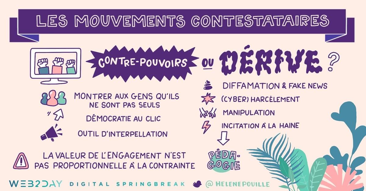 facilitation graphique, facilitation visuelle, infographie, sketchnotes, hélène pouille, web2day, numérique, nantes, contestations, fake news, démocratie facilitation graphique, facilitation visuelle, infographie, sketchnotes, hélène pouille, web2day, numérique, nantes, contestations, fake news, démocratie