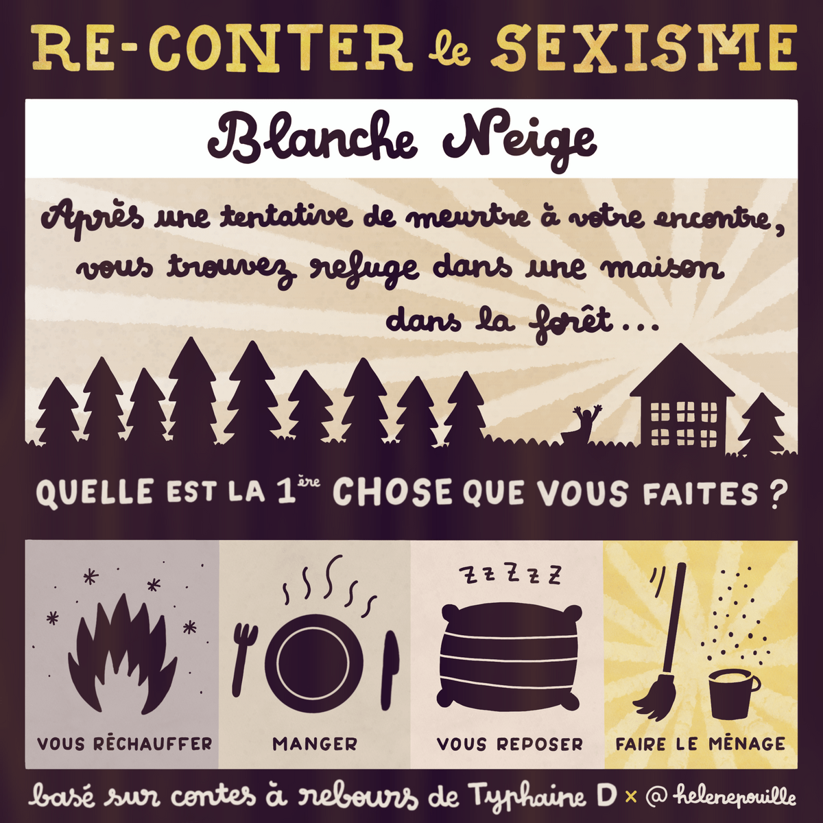 facilitation graphique, facilitation visuelle, sketchnotes, infographie, hélène pouille, typhaine d, contes à rebours, contes de fées, féminisme, sexisme, blanche neige facilitation graphique, facilitation visuelle, sketchnotes, infographie, hélène pouille, typhaine d, contes à rebours, contes de fées, féminisme, sexisme, blanche neige