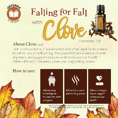 Falling for fall with clove essential oil. Falling for fall with clove essential oil.