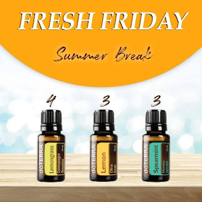 Summer break diffuser blend combines mint and citrus. Summer break diffuser blend combines mint and citrus.
