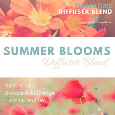 The Summer Blooms diffuser blend is a summer smell taking you on a walk through a field of flowers. The Summer Blooms diffuser blend is a summer smell taking you on a walk through a field of flowers.