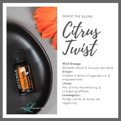 Citrus Twist is a unique essential oil blend brings a burst of citrus brightness to any space—it’s sunshine in a bottle! Citrus Twist is a unique essential oil blend brings a burst of citrus brightness to any space—it’s sunshine in a bottle!