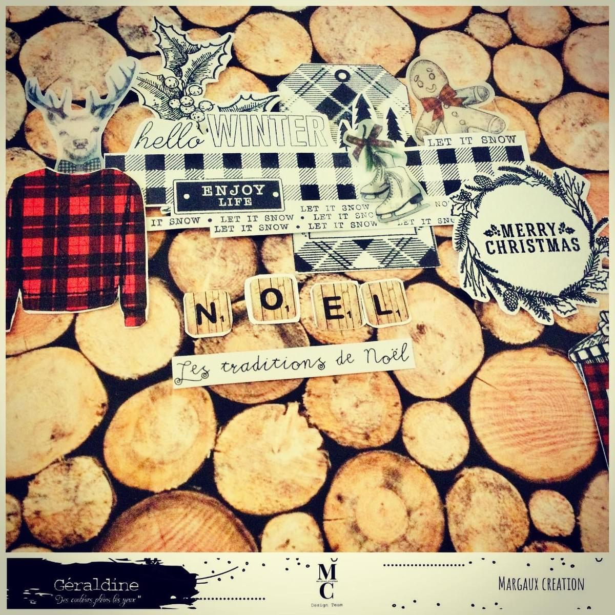 Page scrapbooking noël 2020 française Dt margaux creation - Géraldine Page scrapbooking noël 2020 française Dt margaux creation - Géraldine