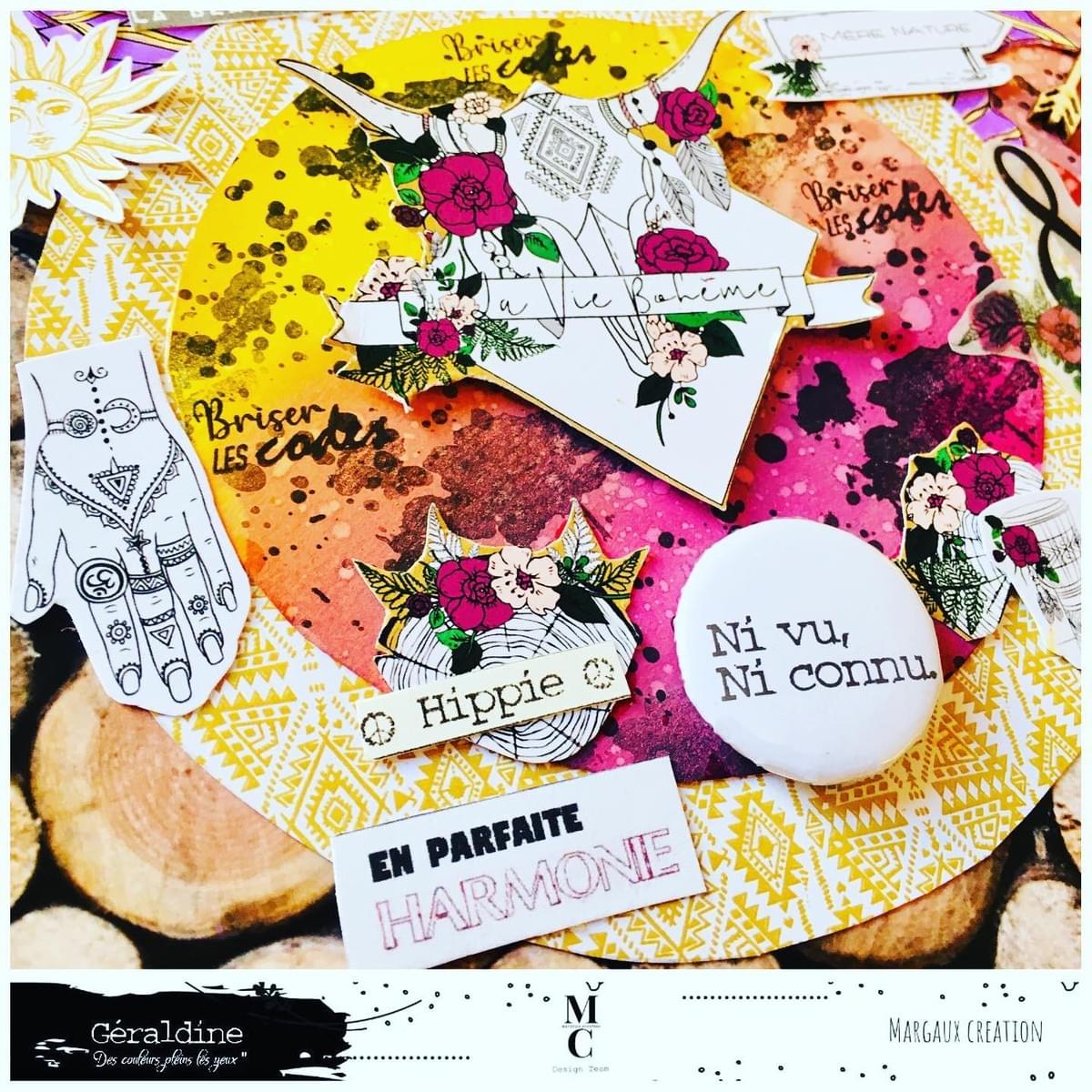 Carterie Française - Margaux création - DT Géraldine des couleurs pleins les yeux Carterie Française - Margaux création - DT Géraldine des couleurs pleins les yeux