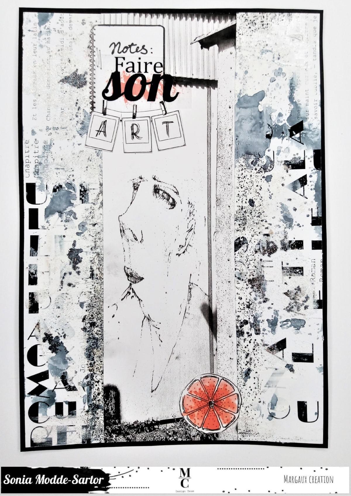 Page scrapbooking " art" Dt margaux creation - Sonia modde-sartor Page scrapbooking " art" Dt margaux creation - Sonia modde-sartor