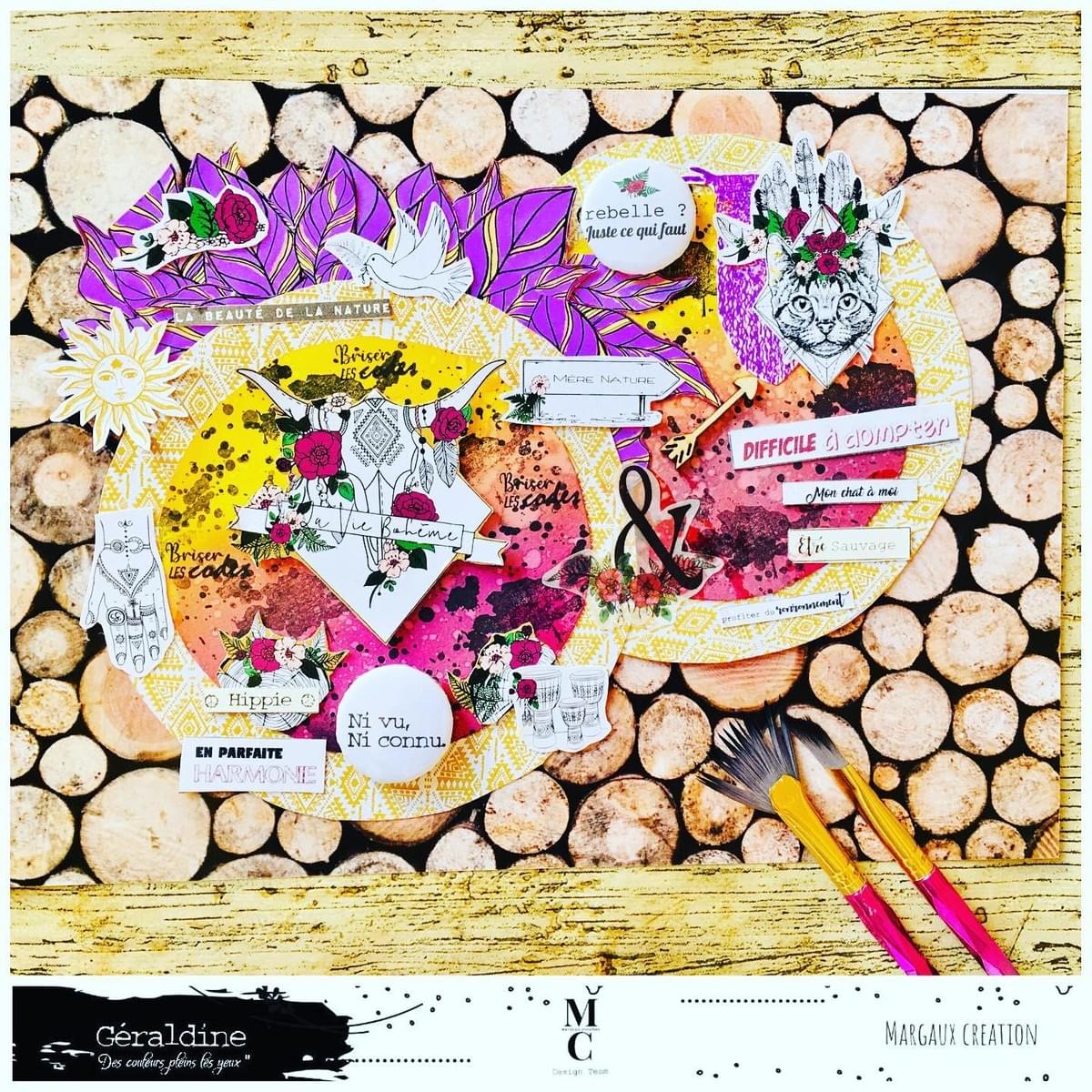 Carterie Française scrapbooking - Margaux création - DT Géraldine des couleurs pleins les yeux Carterie Française scrapbooking - Margaux création - DT Géraldine des couleurs pleins les yeux