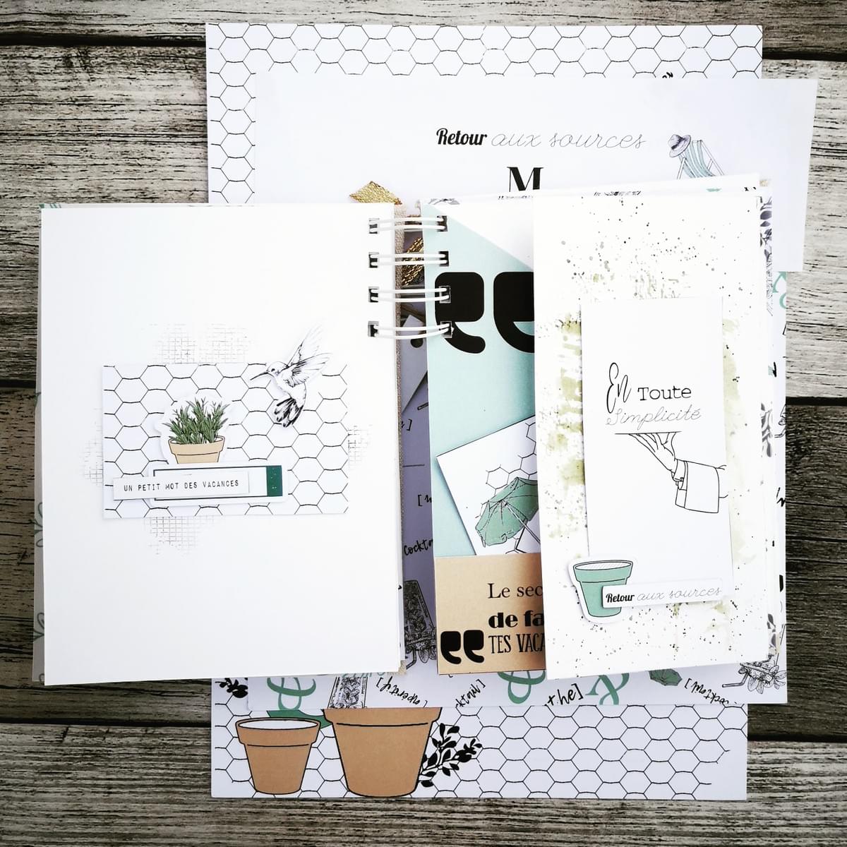 Mini album Retour aux sources - Margaux creation Mini album Retour aux sources - Margaux creation